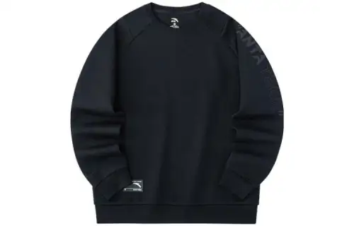 Anta Comprehensive Training Collection Sports Lifestyle Collection Sweatshirt Unisex Basic Black