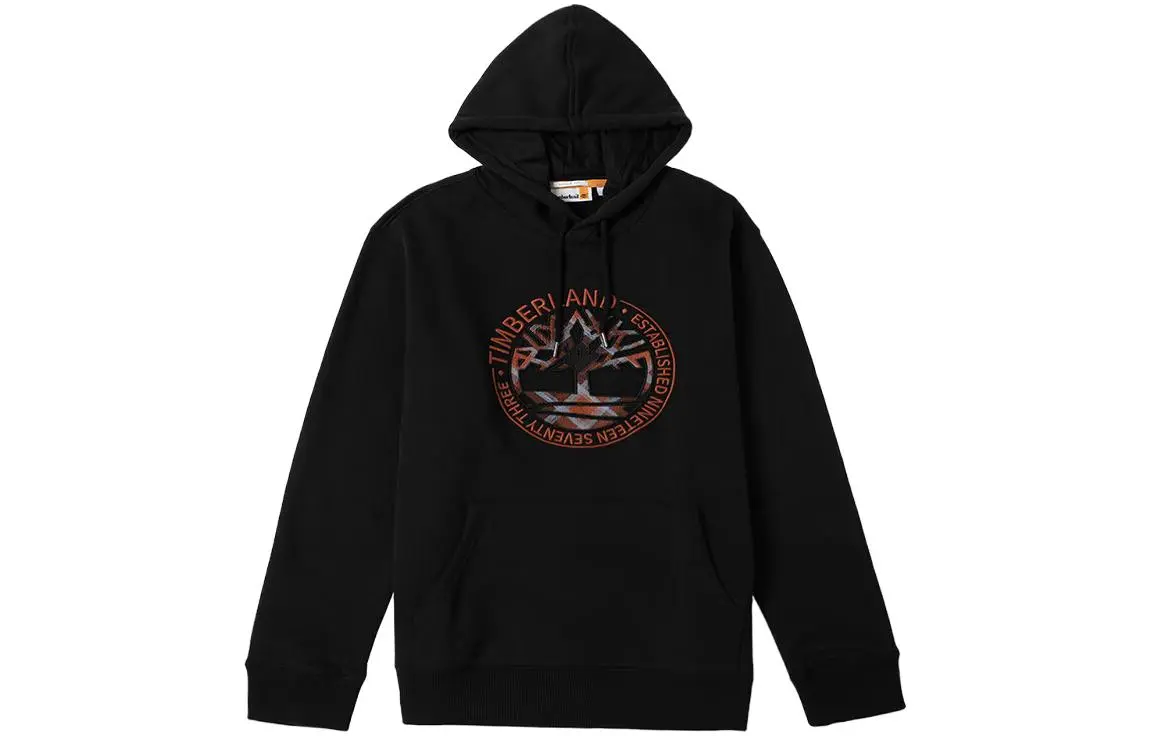 Timberland Sweatshirts Men's Black Hooded Moderate Regular