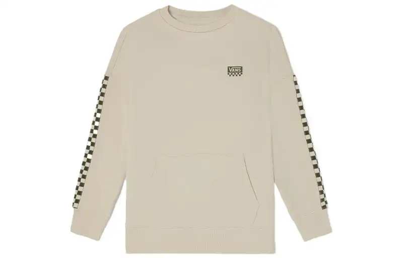 Vans Sweatshirts Unisex Light Khaki Crew Neck Moderate Regular