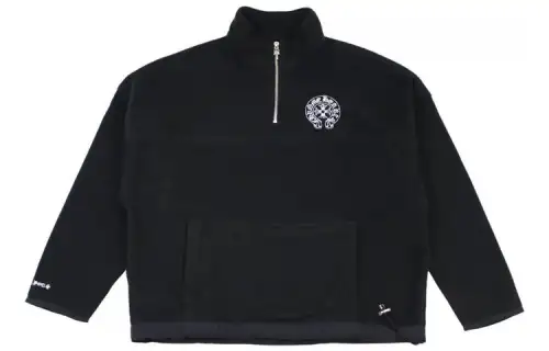 Chrome Hearts Half Zip Horse Shoe Fleece Jacket