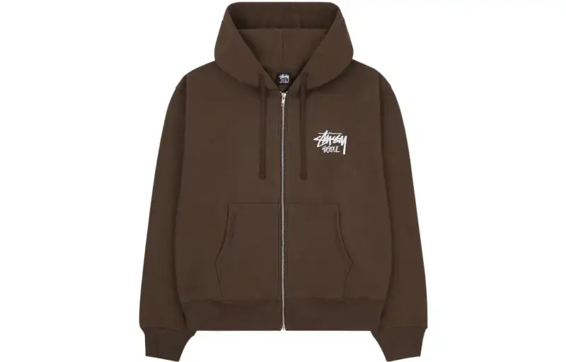 Stussy Sweatshirts Men's Hooded Moderate Cardigan