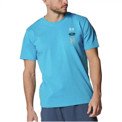Under Armour UA HW GRAPHIC T Shirt Men's Light Blue