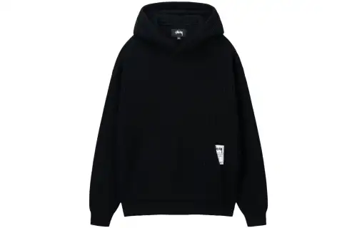 Stussy Sweatshirts Men's Black Hooded Moderate Other
