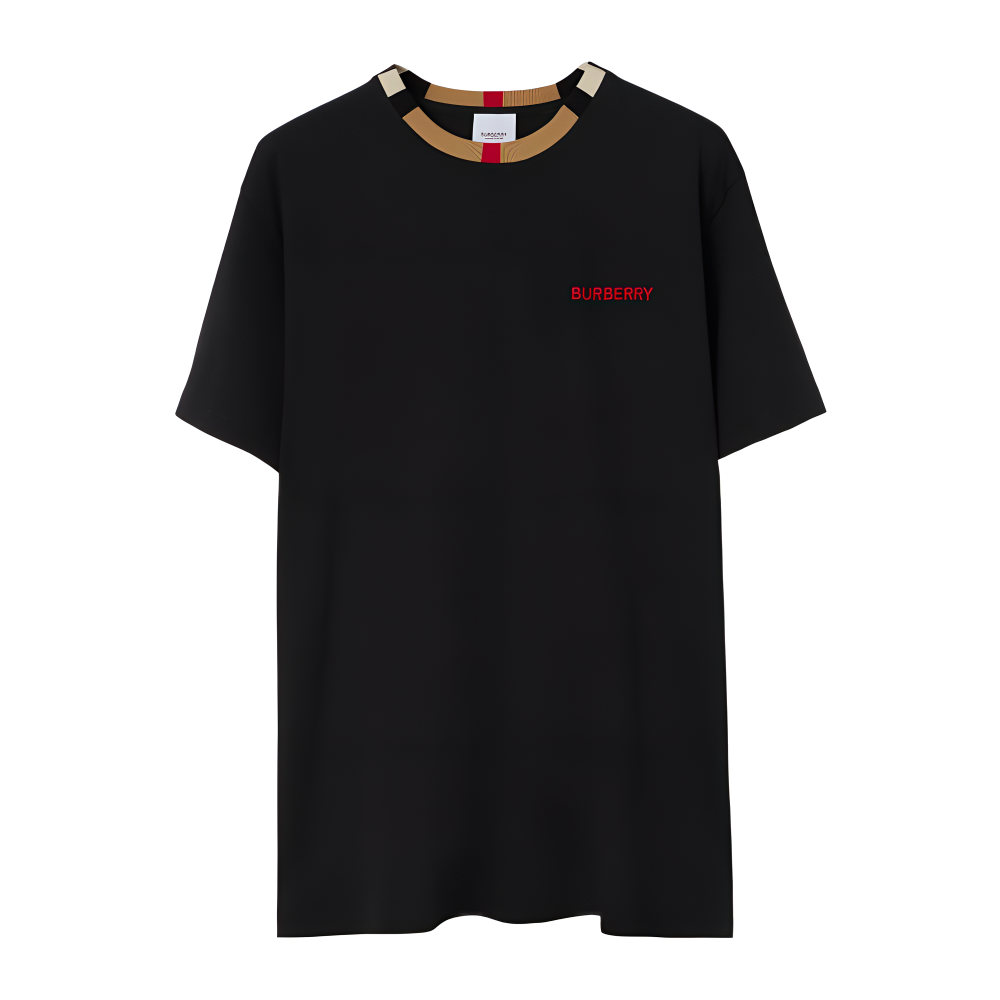 Мужская футболка Burberry Logo (черная)