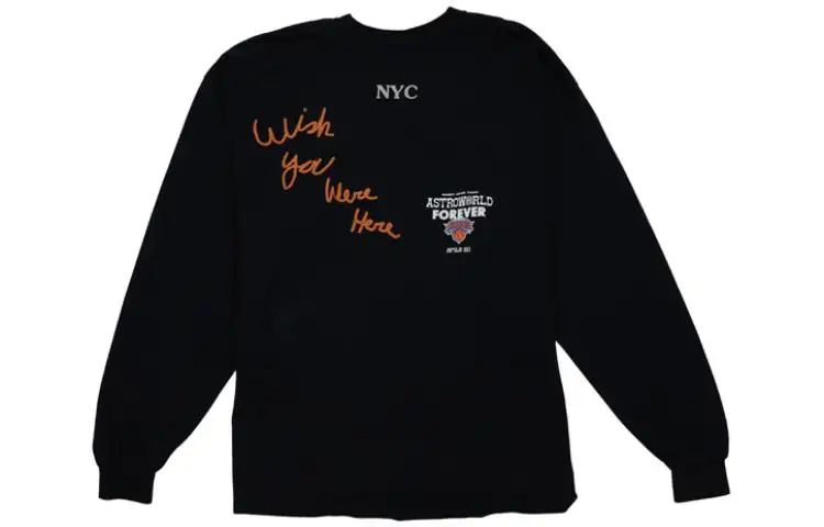 Travis Scott Msg Knicks Long Sleeve Tee
