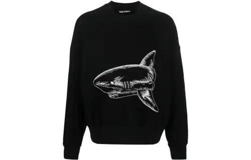 Palm Angels Split Shark crew-neck sweatshirt