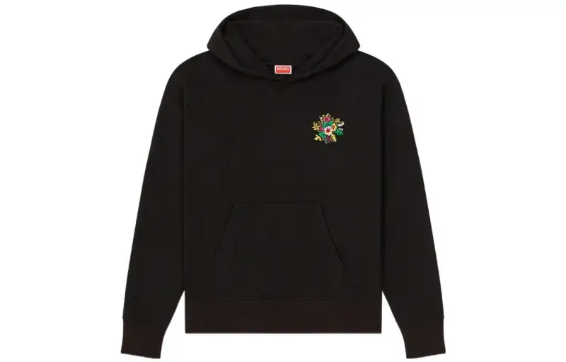 KENZO Sweatshirts Men's Black Hooded Moderate