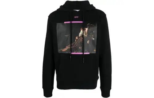 OFF WHITE Arrow Caravaggio St. Fran Slim Hoodie