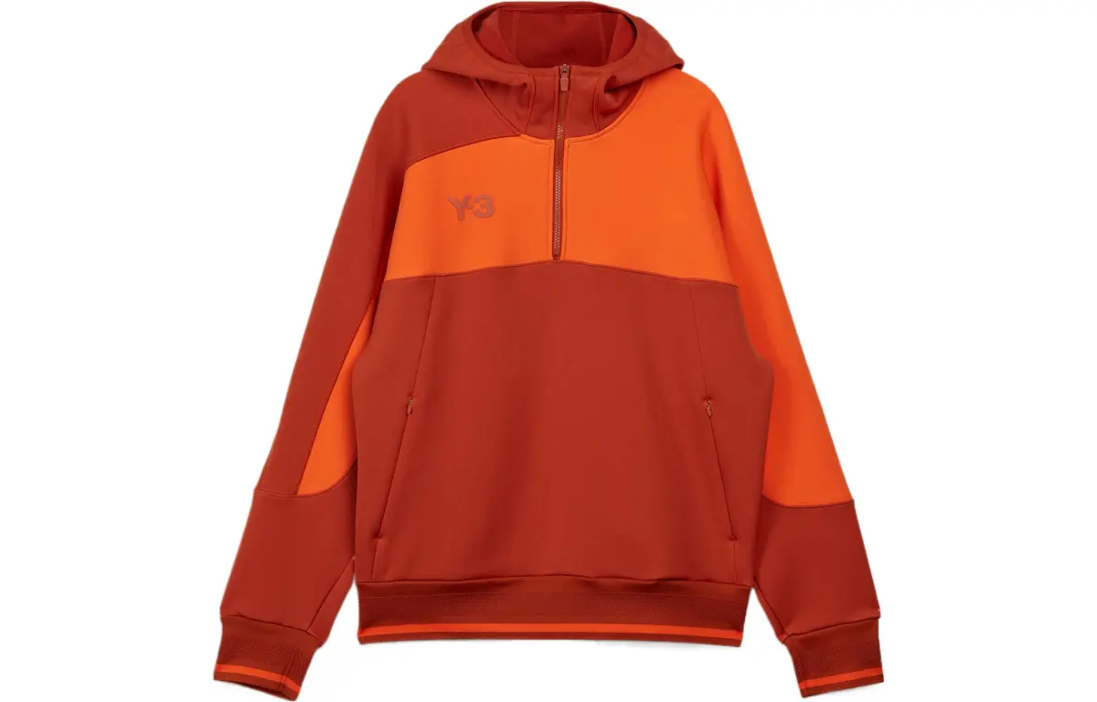 Adidas Sweatshirts Men's Orange Hooded Moderate Regular