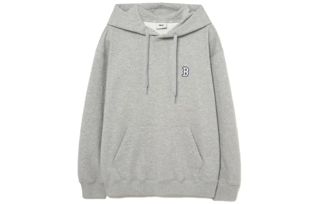 MLB Sweatshirts Unisex Gray Hooded Moderate Regular