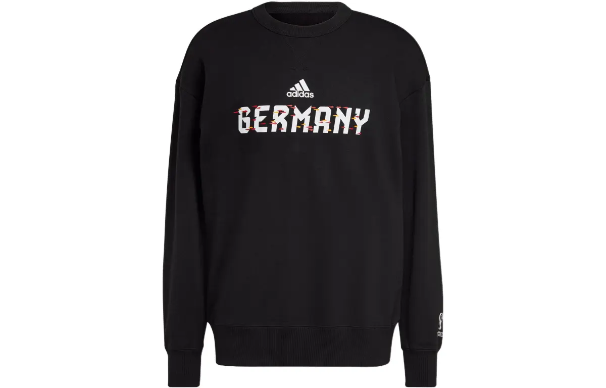 Adidas Sweatshirts Men's Black Crew Neck Moderate Regular