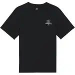 Converse T Shirts Men's Black Crew Neck Moderate Straight Fit