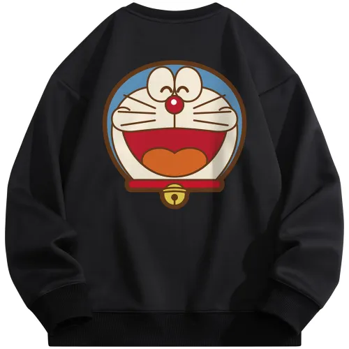 Doraemon Sweatshirts Unisex Crew Neck Moderate Plus Size