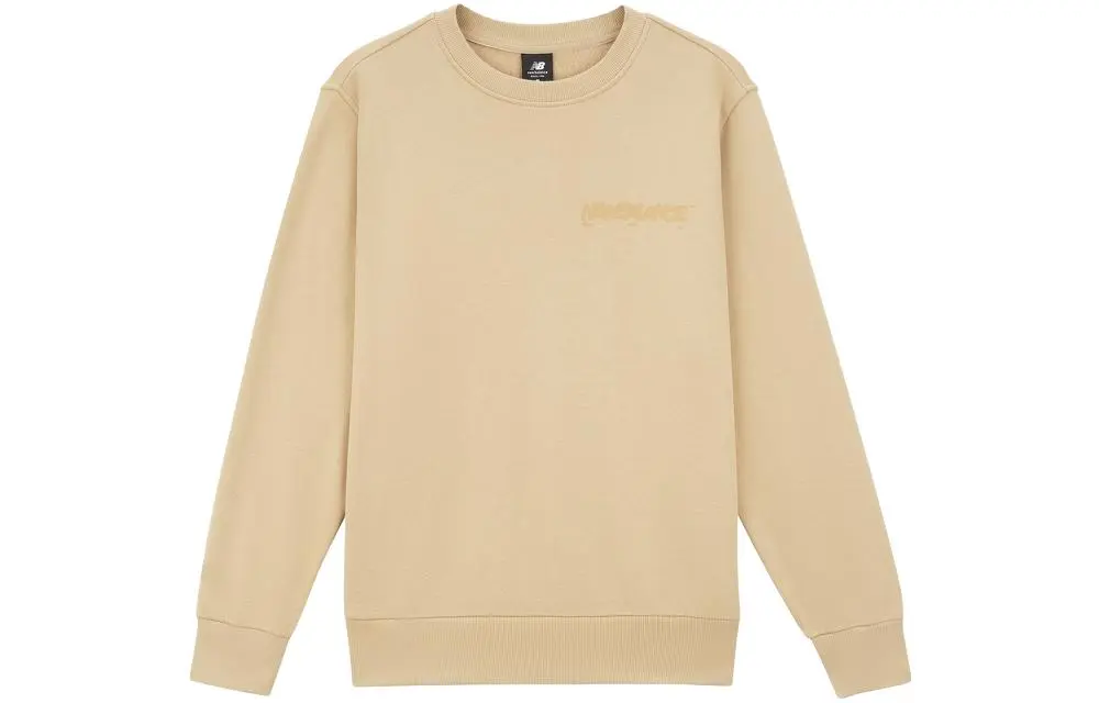 New Balance Sweatshirts Men's Khaki Crew Neck Moderate Straight Fit