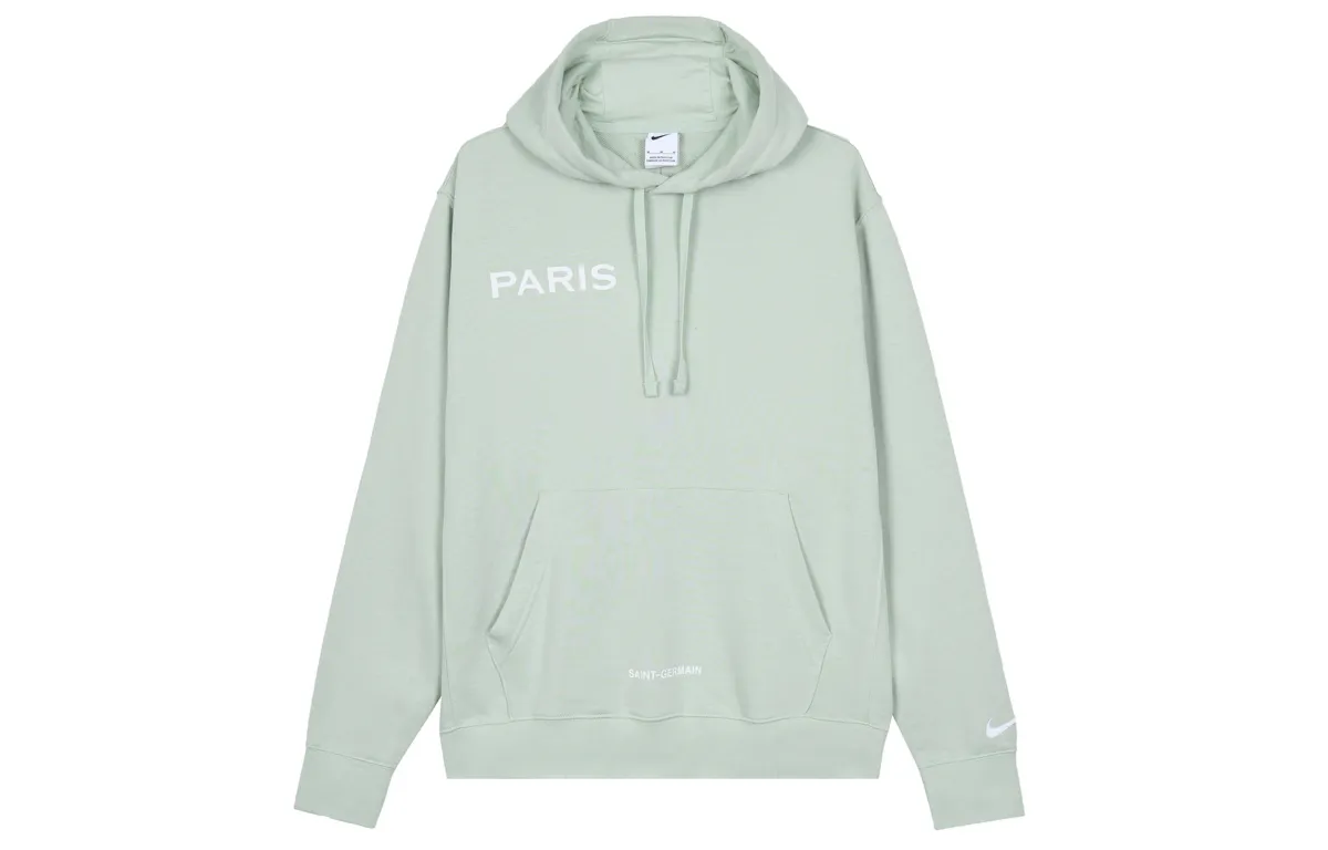 Nike Sweatshirts Men's Light Green Hooded Moderate Regular