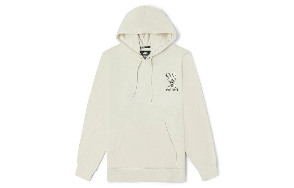Vans X ONE PIECE Sweatshirts Unisex White Crew Neck Moderate Regular