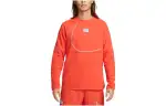 Nike Sweatshirts Men's Orange Crew Neck Moderate Regular