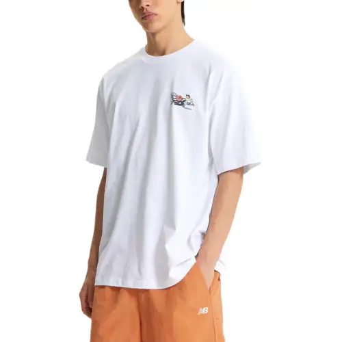 New Balance SEMI Over FITUNI NB BOY T Shirt Men's 10 White