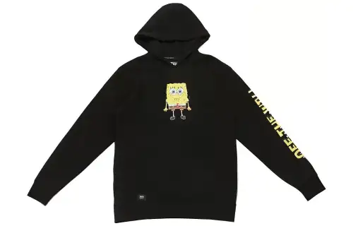 Vans Sweatshirts Men's Black Hooded Moderate Regular