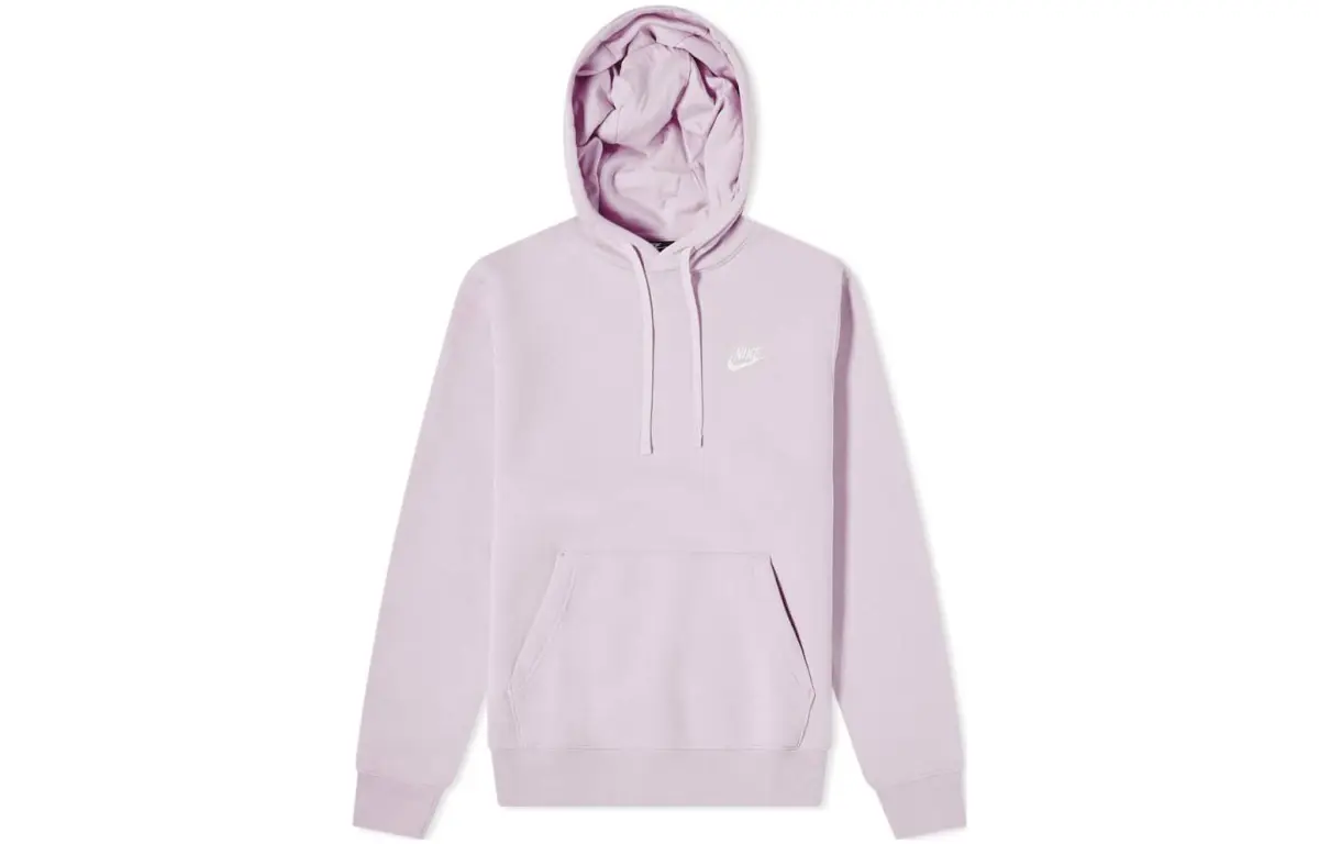 Nike Sweatshirts Men's Pink Hooded Moderate Straight Fit