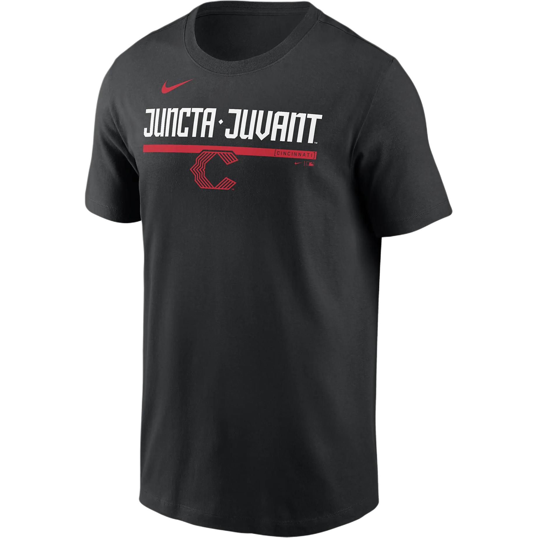Nike T Shirt Men's Black Cincinnati Reds