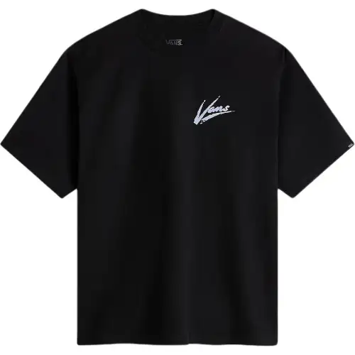 Vans DETTORI T Shirts Men's Black Crew Neck Moderate