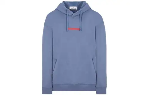 STONE ISLAND Sweatshirts Men's Air Force Blue Hooded Moderate Regular