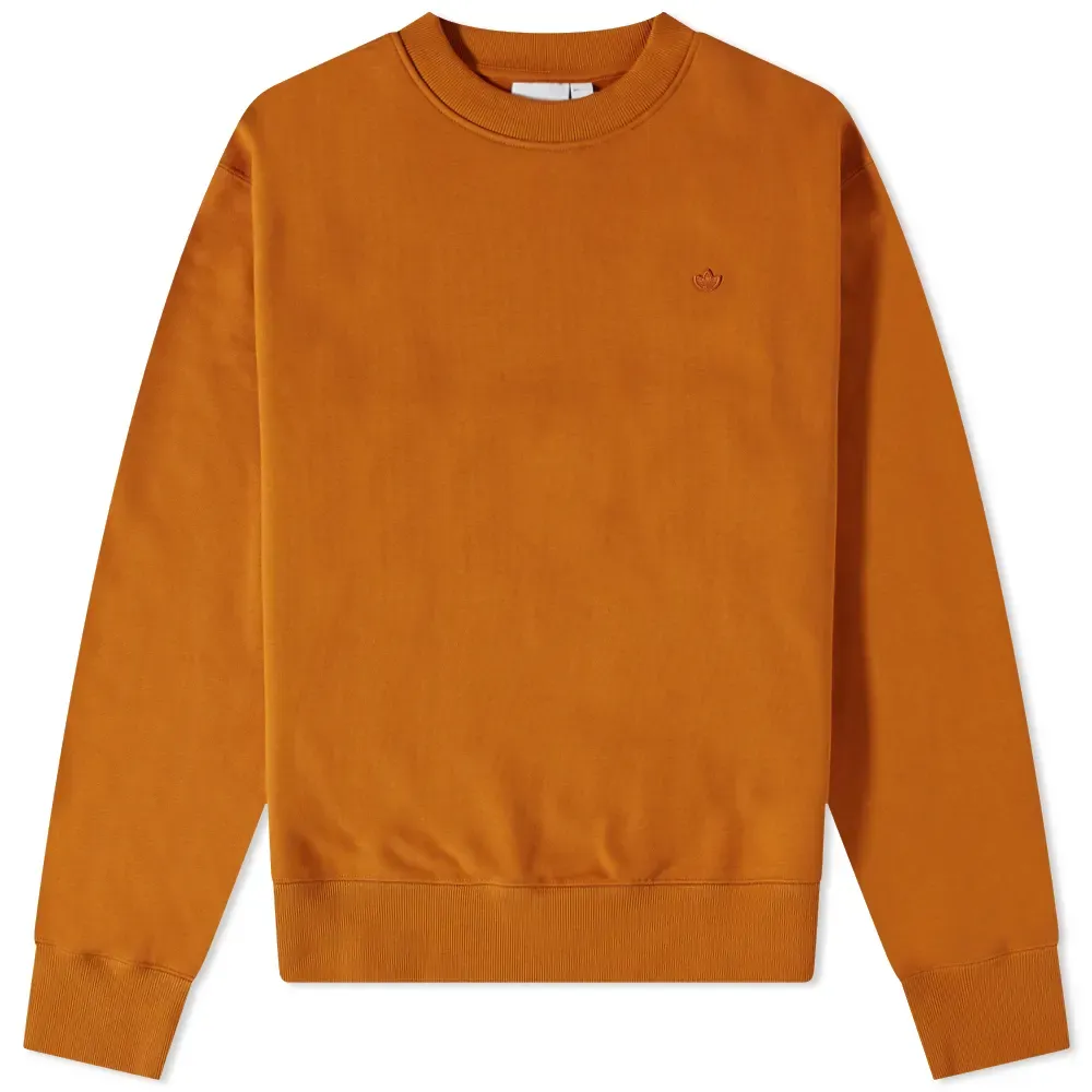 Adidas Logo-patch Crew-neck Sweatshirt