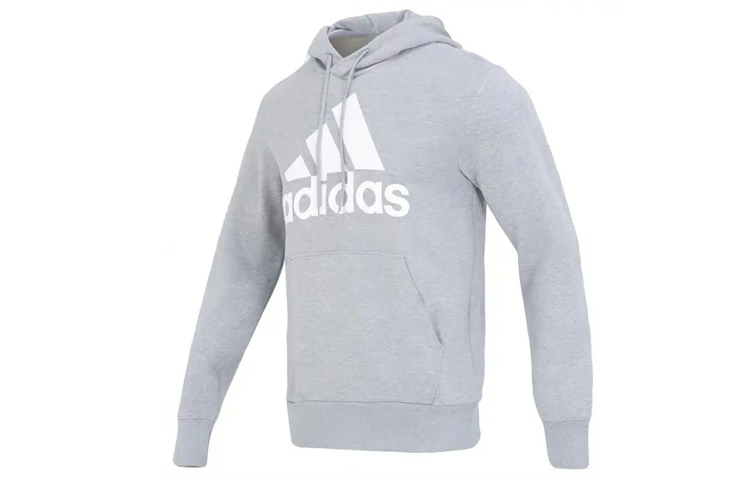 Adidas Free Shipping With AdiClub Essentials Big Logo Regular Fleece Hoodie