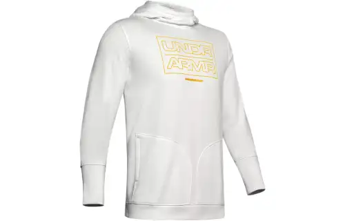 Under Armour Baselin Sweatshirts Men's White Hooded Moderate Regular