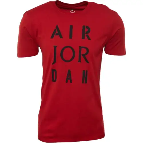 Jordan Apparel T Shirts Men's Red Crew Neck