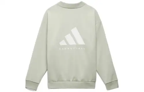 Adidas Originals Sweatshirts Unisex Light Green Half Turtleneck Moderate Regular