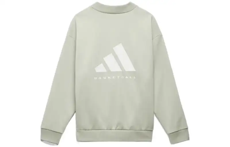 Adidas Originals Sweatshirts Unisex Light Green Half Turtleneck Moderate Regular