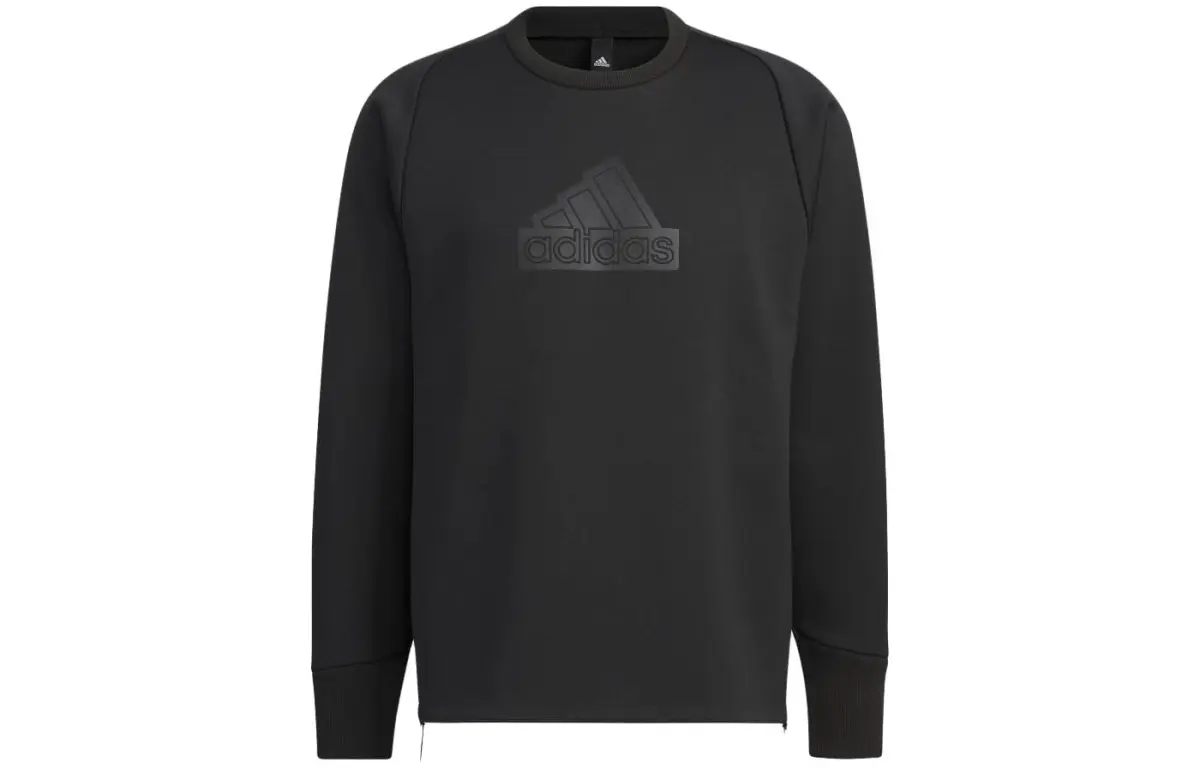 Adidas Z.N.E. Sweatshirts Men's Black Crew Neck Moderate Regular