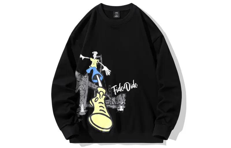 FIDO DIDO Sweatshirts Unisex Crew Neck Moderate Regular