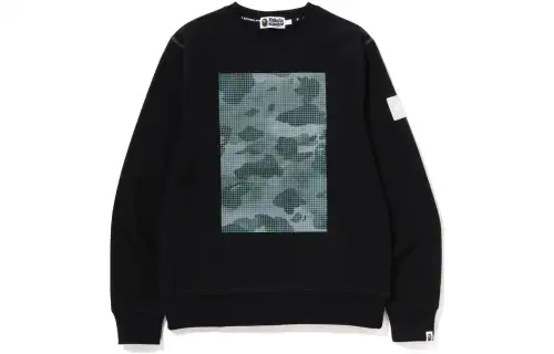 Bape Grid Camo Relaxed Fit Military Shirt