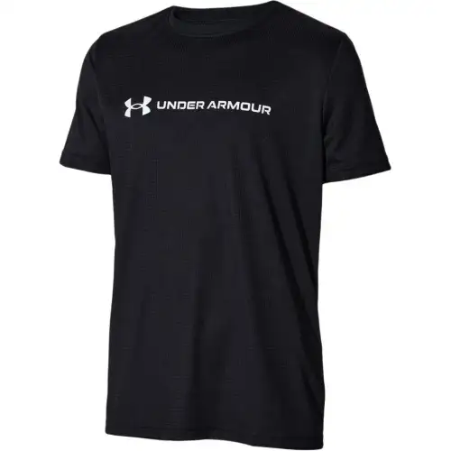 Under Armour Speed StrideWordmark T Shirt Unisex Black/White