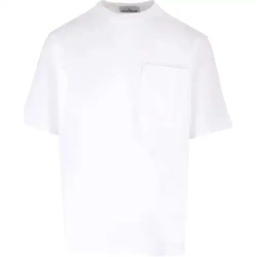 STONE ISLAND Short Sleeved Crewneck T Shirt