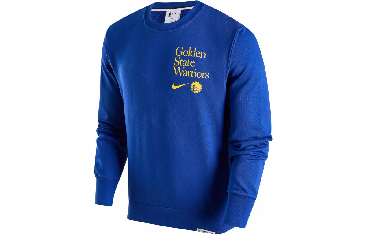 Nike DRI FIT NBA Sweatshirt Golden State Warriors Men's Rush Blue