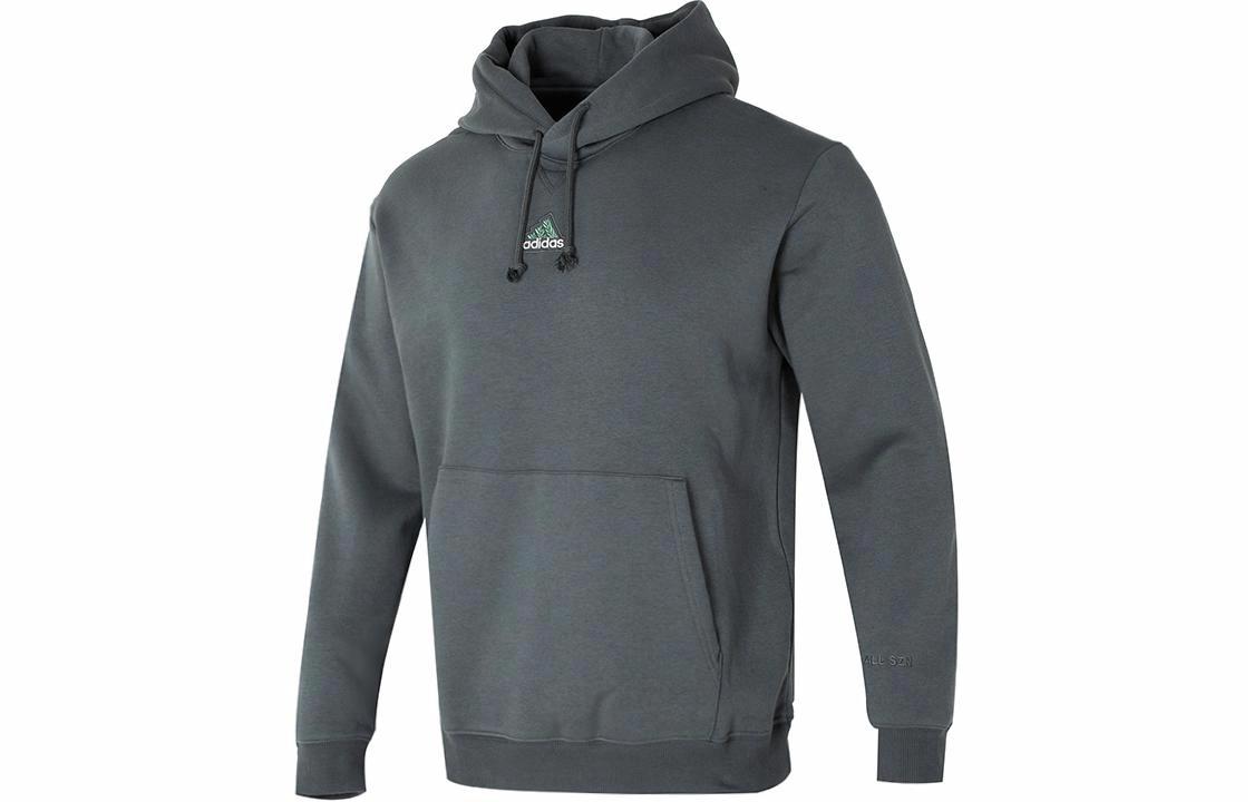 Мужское худи adidas adidas Logo (темно-серое)