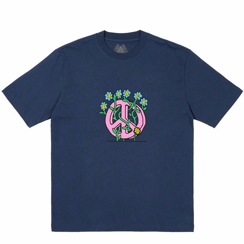 Футболка Palace SS24 GROWER T-SHIRT (темно-синяя)