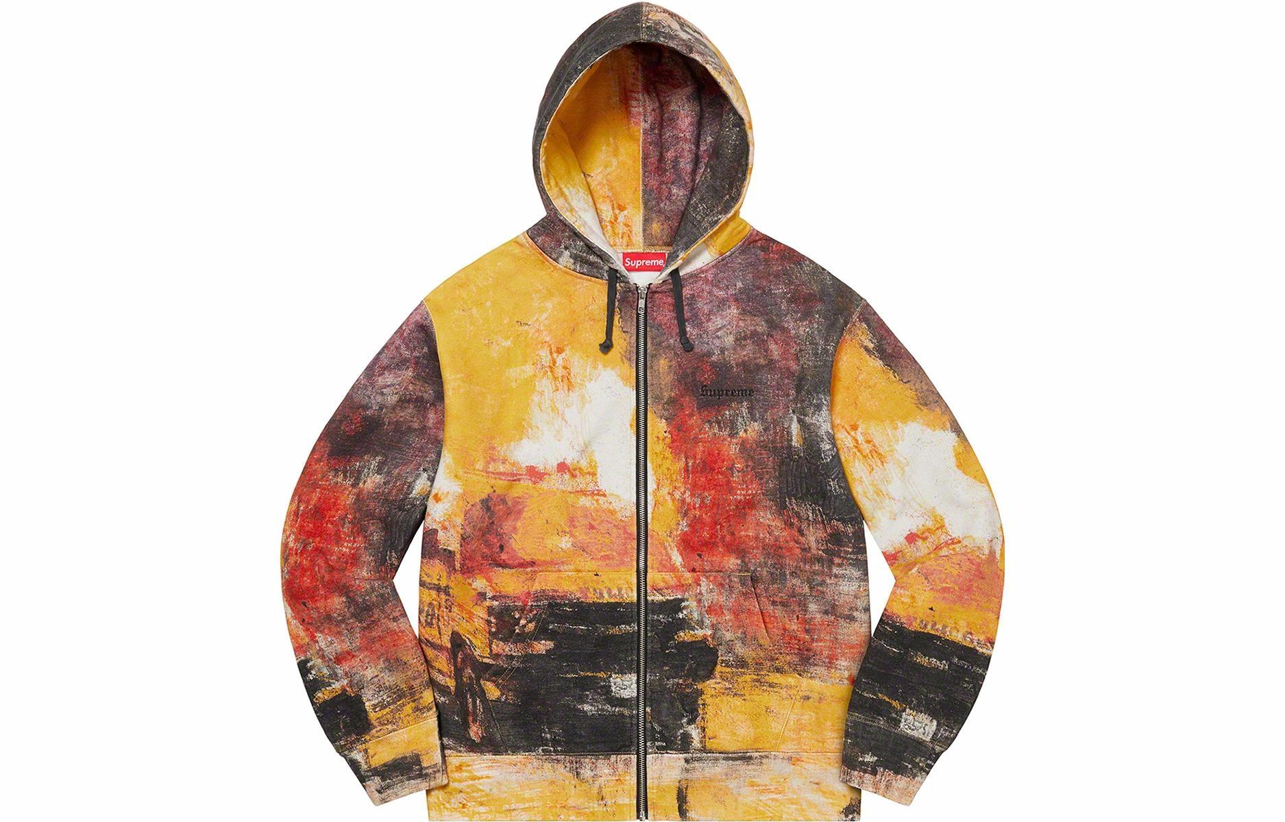 Худи Supreme Fire Zip Up Hooded Sweatshirt (разноцветное)