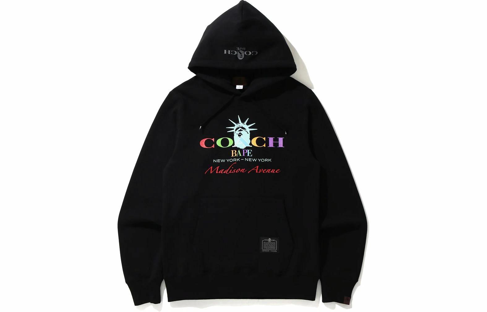 Худи A BATHING APE FW22 Lettering Logo (черное)