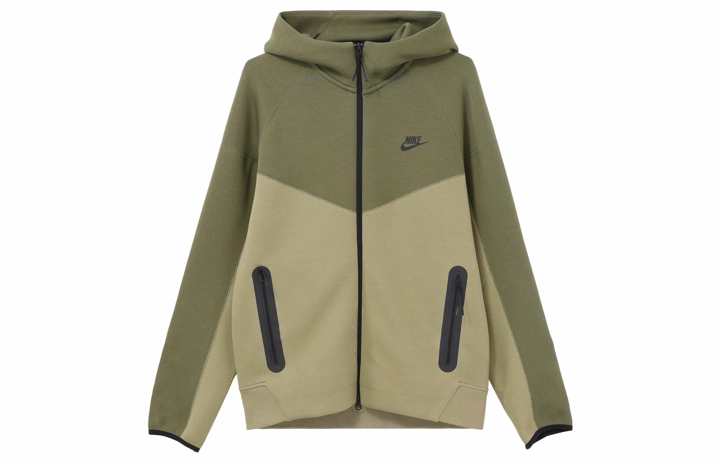 Мужское худи Nike Sportswear Tech Fleece Windrunner (оливковое)