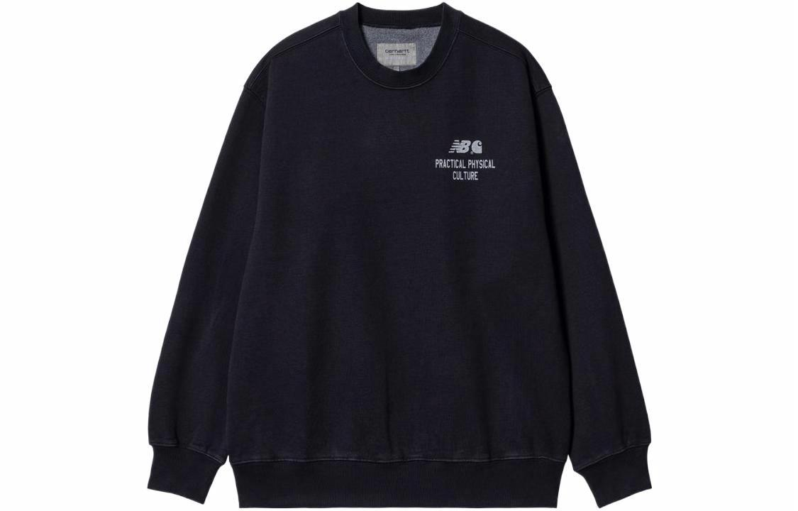 Мужское худи Carhartt WIP x New Balance (темно-синее)