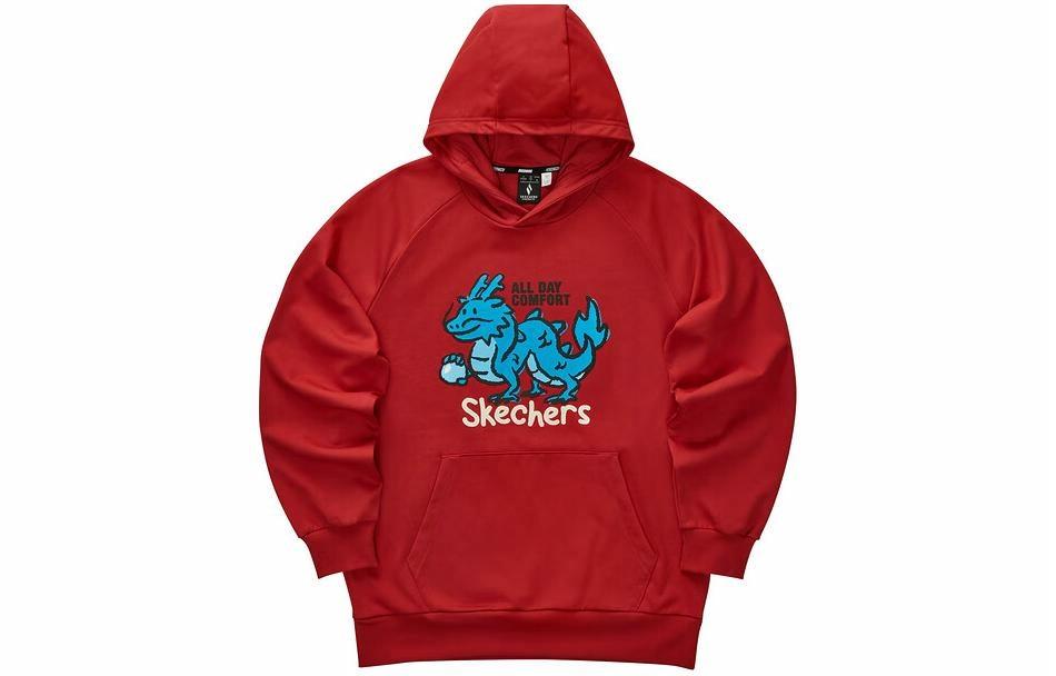 Мужское худи Skechers New Year Series (красное)