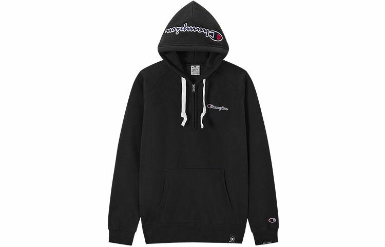 Худи Champion FW22 logo (серый меланж)