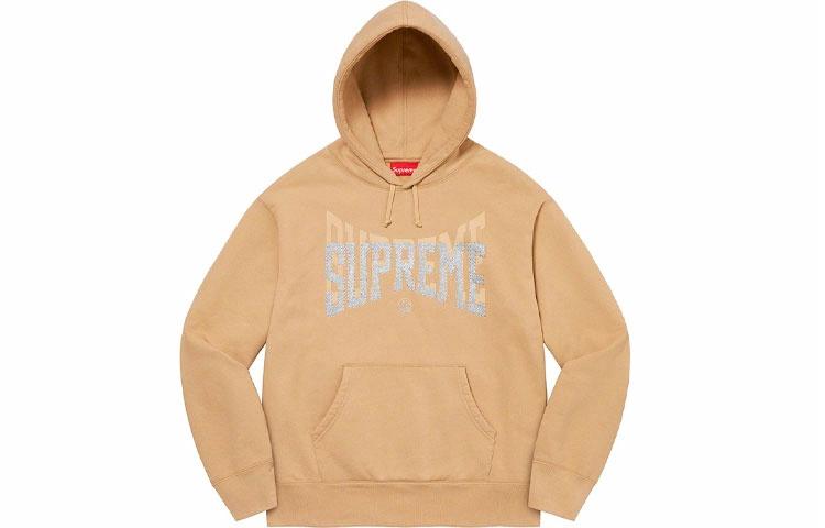 Худи Supreme FW22 Week 6 Rhinestone Shadow (черное)