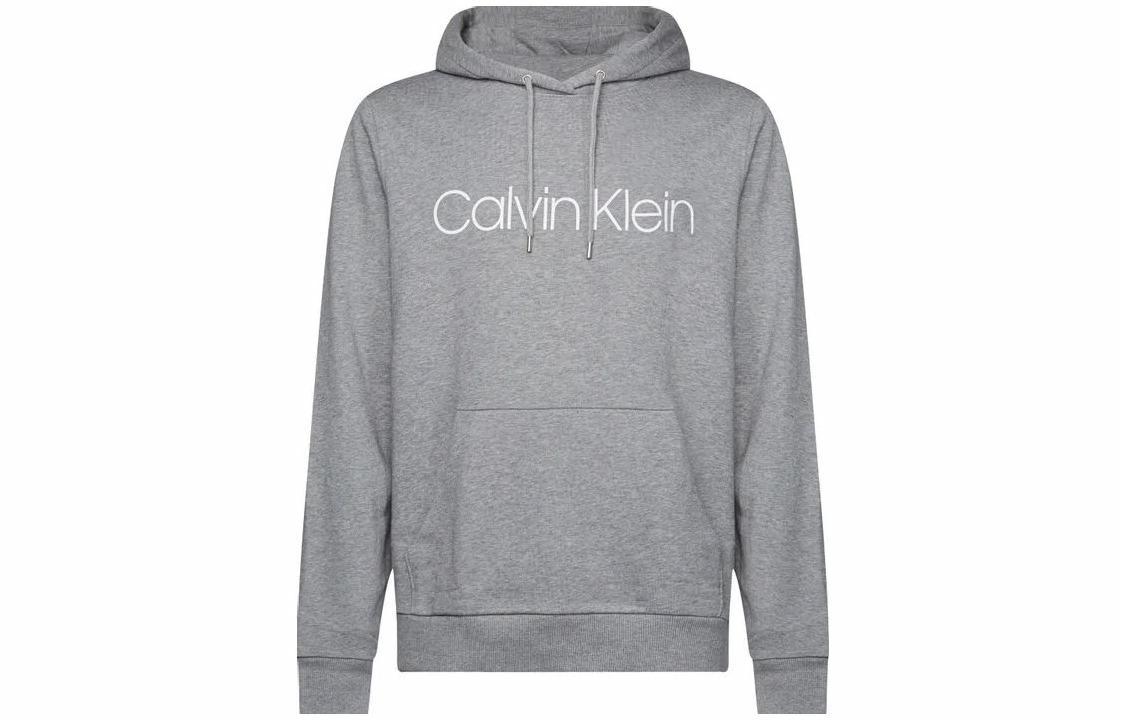 Мужское худи CALVIN KLEIN с логотипом (серое)