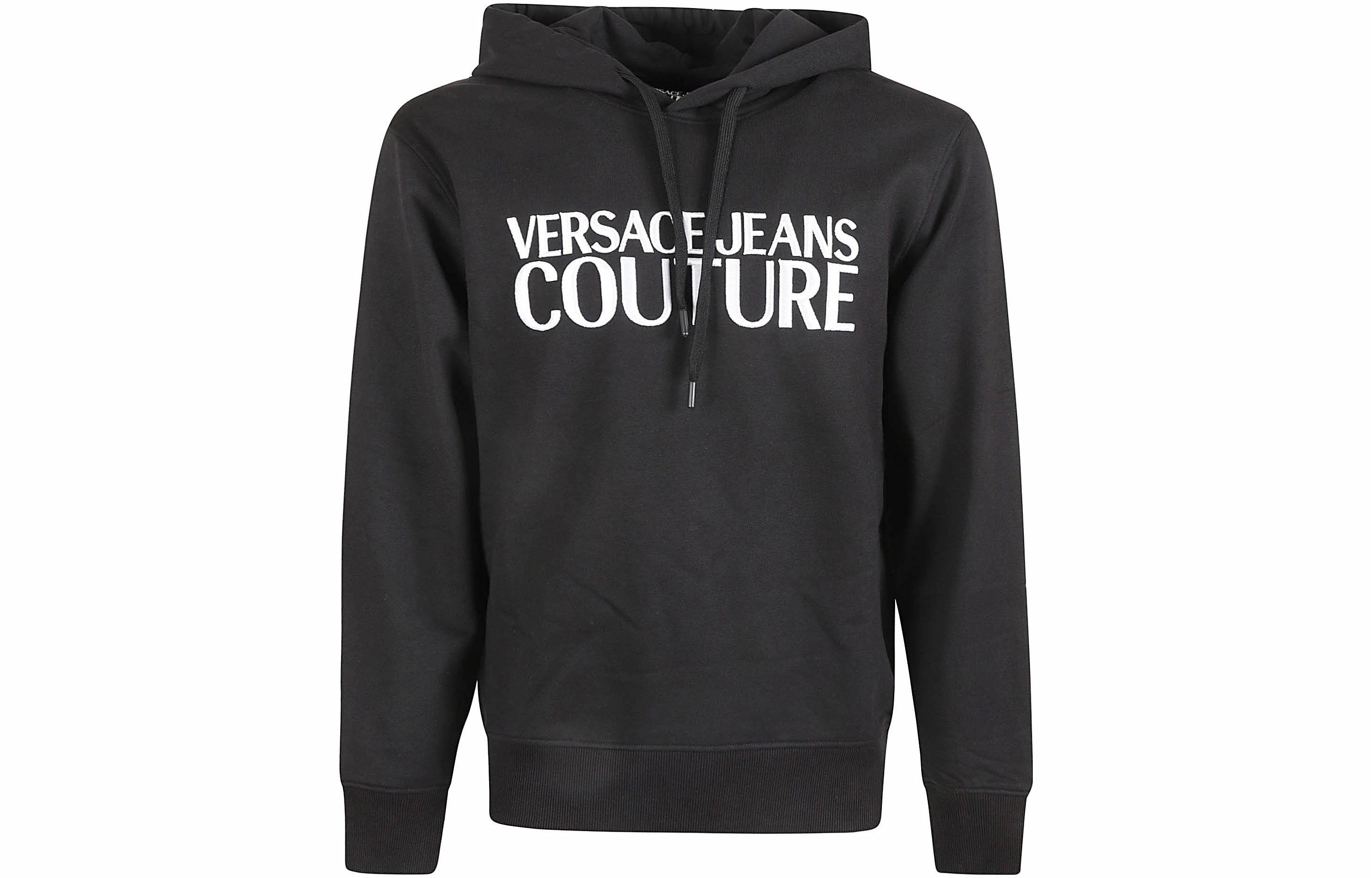 Мужское худи Versace JEANS COUTURE (черное)